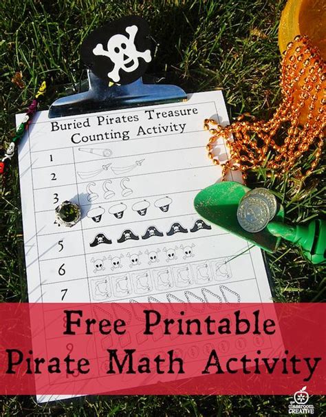 Pirate Math Activity Finding Buried Treasure One To Pirate Math - Pirate Math