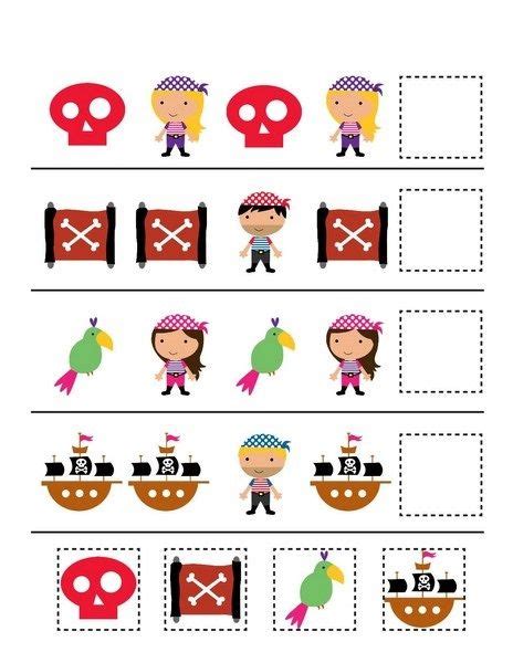Pirate Preschool Pattern Worksheets Homeschool Share Pirate Preschool Worksheets - Pirate Preschool Worksheets