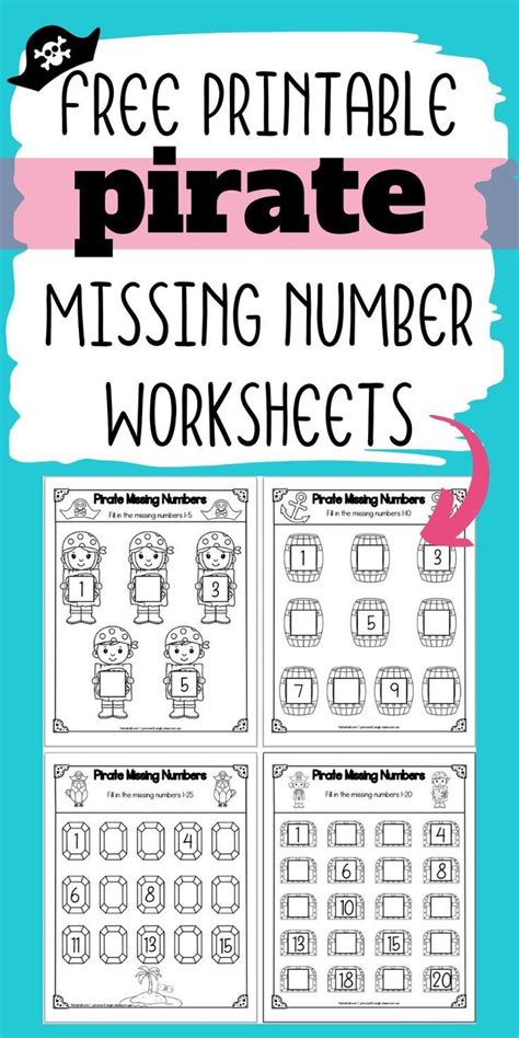 Pirate Themed Missing Numbers Worksheet 1 To 100 Missing Numbers 1 To 100 - Missing Numbers 1 To 100