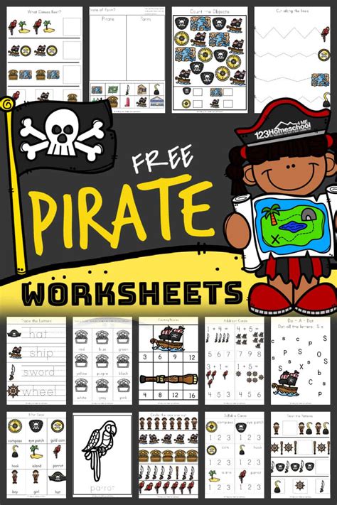 Pirate Themed Preschool And Kindergarten Educational Worksheet Pirate Preschool Worksheets - Pirate Preschool Worksheets