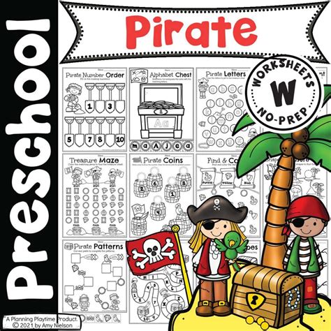 Pirate Worksheets Preschool Planning Playtime Pirate Preschool Worksheets - Pirate Preschool Worksheets