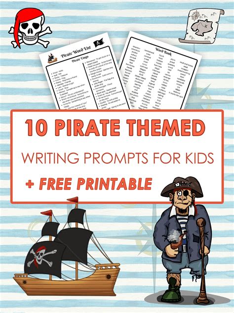 Pirates 7 Writing Prompts Bionichead Pirate Writing Prompts - Pirate Writing Prompts