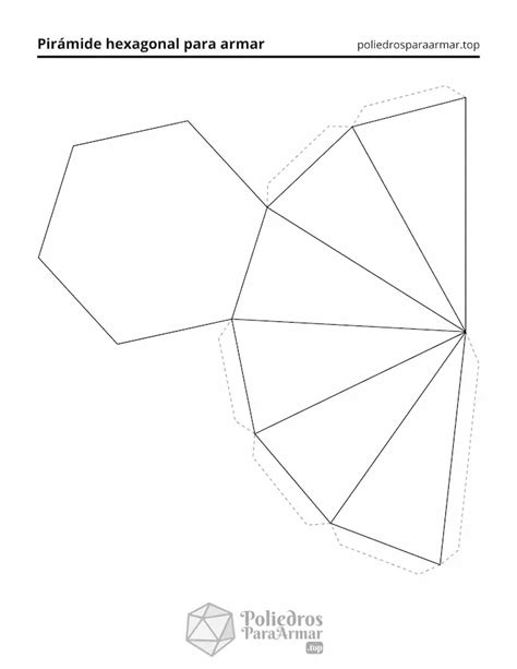 Pirámide Hexagonal Para Armar