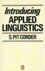 Pit Corder Introducing Applied Linguistic