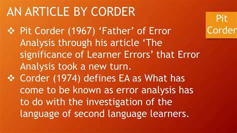 pit stephan corder and error analysis