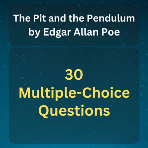 Read Pit And The Pendulum Multiple Choice Quiz 
