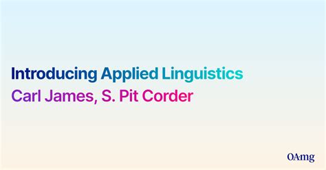 Read Pit Corder Introducing Applied Linguistic 