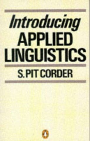 Read Pit Corder Introducing Applied Linguistic 