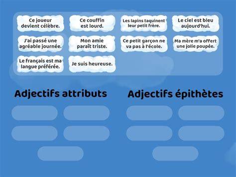 épithète Et Attribut