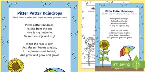 Pitter Patter Raindrops
