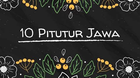 pitutur jawa | wengi sangsaya tua ora ana sapasapa kajaba