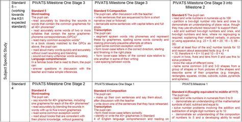 pivats assessment sheets
