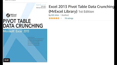 Full Download Pivot Table Data Crunching Microsoft Excel 2010 Mrexcel Library 