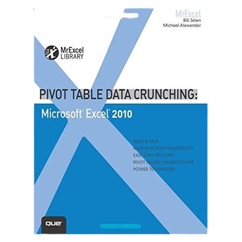 Full Download Pivot Table Data Crunching Microsoft Excel 2010 Mrexcel Library 