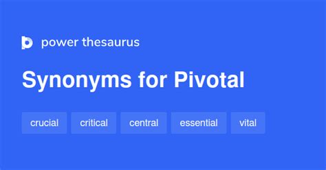 Pivotal Synonym