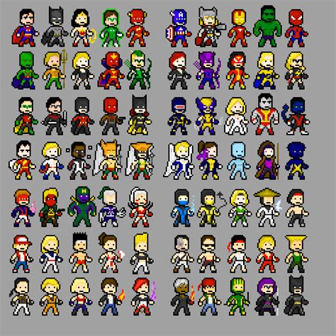 pixel characters