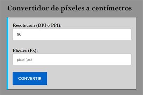 Pixeles A Cm