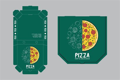 Pizza Box Packaging Template