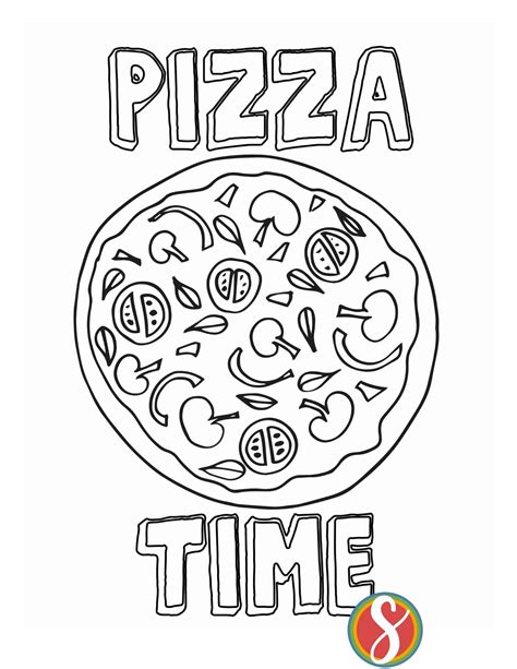 pizza coloring