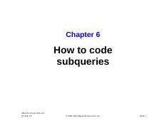 Full Download Pl Sql Chapter 6 How To Code Subqueries Murach 