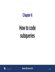 Full Download Pl Sql Chapter 6How To Code Subqueries 