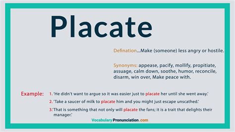 Placate Synonym