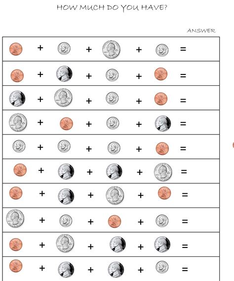 Place Value And Coins Worksheet Worksheets Teacher Made Values Of Coins Worksheet - Values Of Coins Worksheet