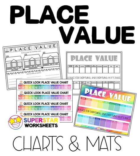 Place Value Superstar Worksheets Place Values Worksheet - Place Values Worksheet