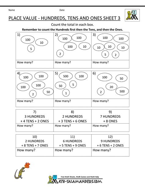 Place Value Worksheet Second Grade   2nd Grade Place Value Worksheets Turtle Diary - Place Value Worksheet Second Grade