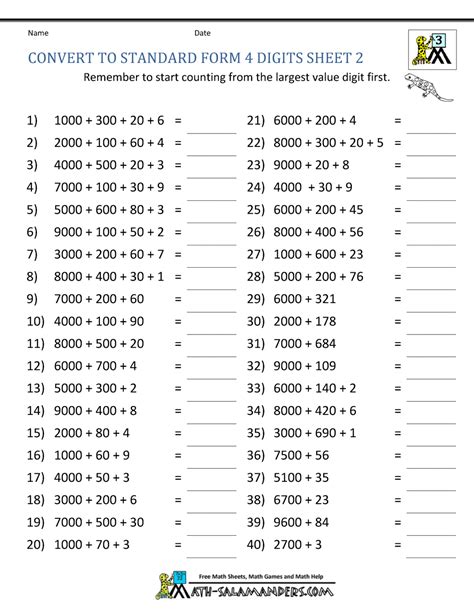 Place Value Worksheets 3rd Grade Math Salamanders Place Value Blocks Math - Place Value Blocks Math