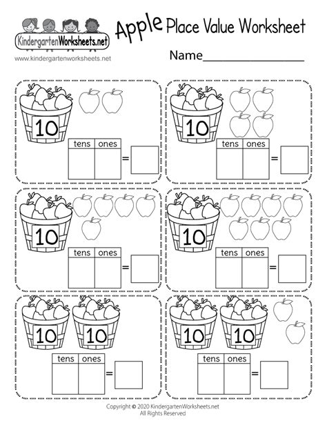 Place Value Worksheets For Kindergarten And First Grade Kindergarten Place Value Worksheets - Kindergarten Place Value Worksheets