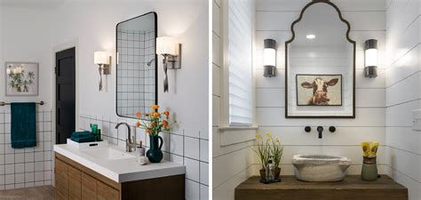 placement of sconces next to mirror