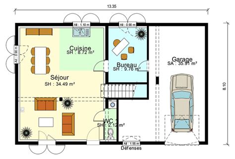 Plan De Maison 100m2 Avec Garage 3d   Planner 5d Logiciel Pour Créer Un Plan De - Plan De Maison 100m2 Avec Garage 3d