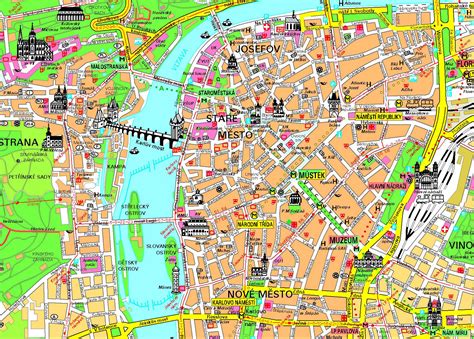 plan de ville prag