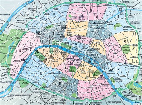 plan guide de paris plans d arrondissements