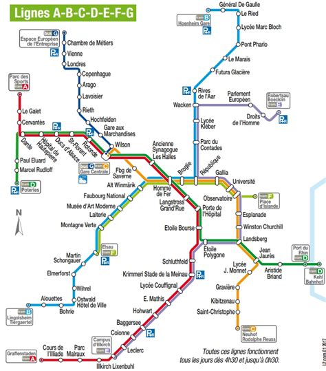 Plan Strasbourg Tram