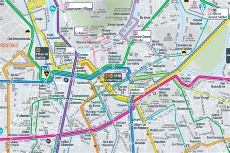 Plan Tram Grenoble