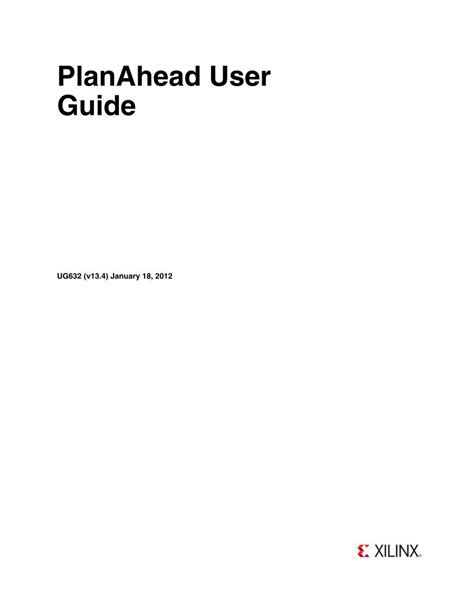 Read Plan Ahead User Guide 