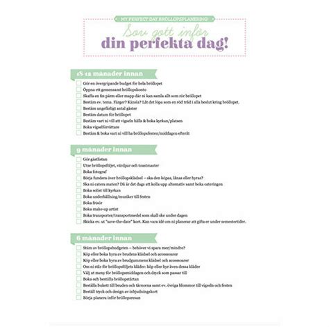 planering av bröllop