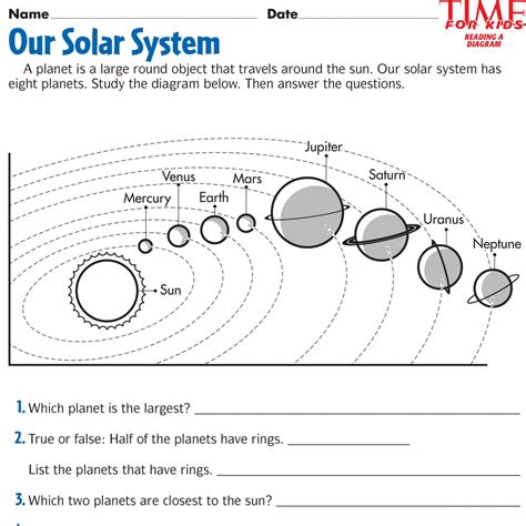 Planet Worksheet Fourth Grade   Stars Amp Planets Worksheets For Grades 3 6 - Planet Worksheet Fourth Grade