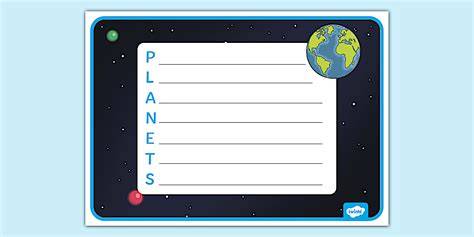 planets acrostic poem