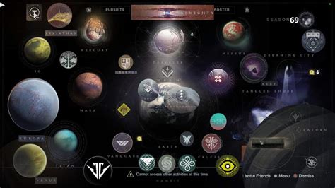 Planets Destiny 2 Map