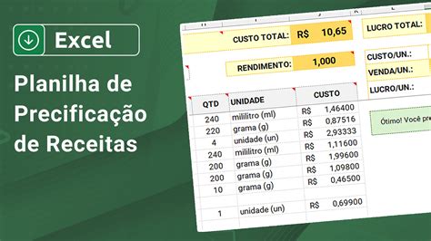 Planilha De Precificação