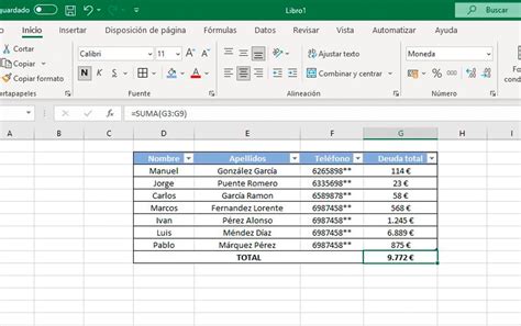 Planilla De Calculo
