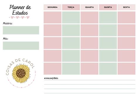Planner De Estudos