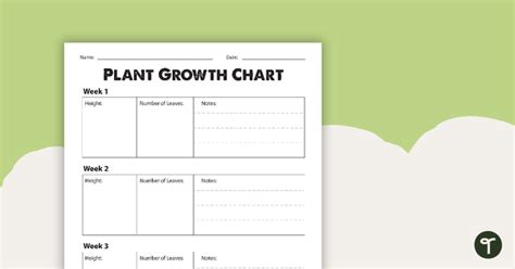 Plant Growth Chart Worksheet Teach Starter Plant Growth Worksheet - Plant Growth Worksheet