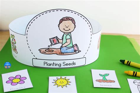 Plant Life Cycle Hats Free Printable Books And Plant Life Cycle Crafts - Plant Life Cycle Crafts