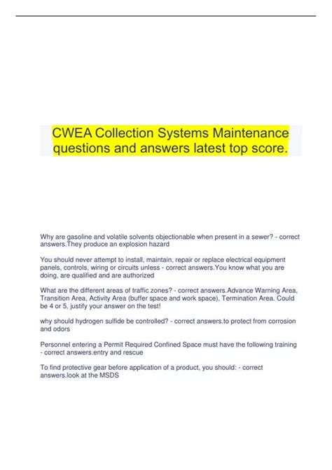 plant maintenance certification cwea