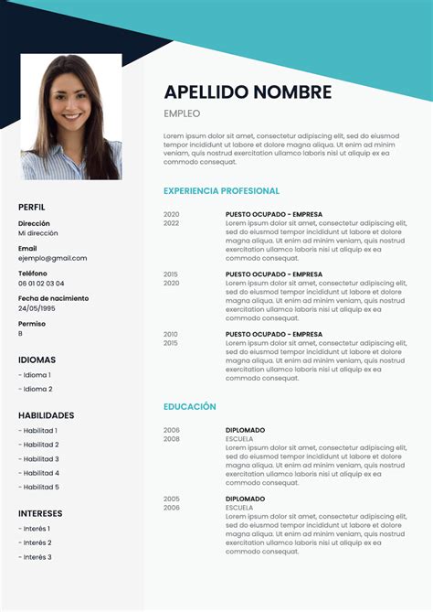 Plantilla Gratis Cv