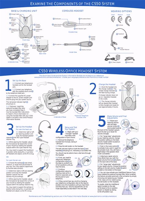 Read Online Plantronics Cs50 User Guide 